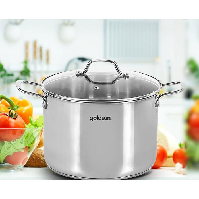 Nồi Inox 3 đáy Goldsun GH27-F28SG 28cm - Hàng chính hãng