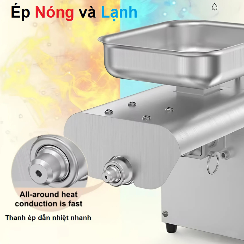 Máy Ép Dầu Thực Vật Gia Đình AOSIDA Mã A250 Thương hiệu Anh Quốc cao cấp, Công Suất Tới 1200W - Bảo hành 12 Tháng (Hàng Nhập Khẩu)
