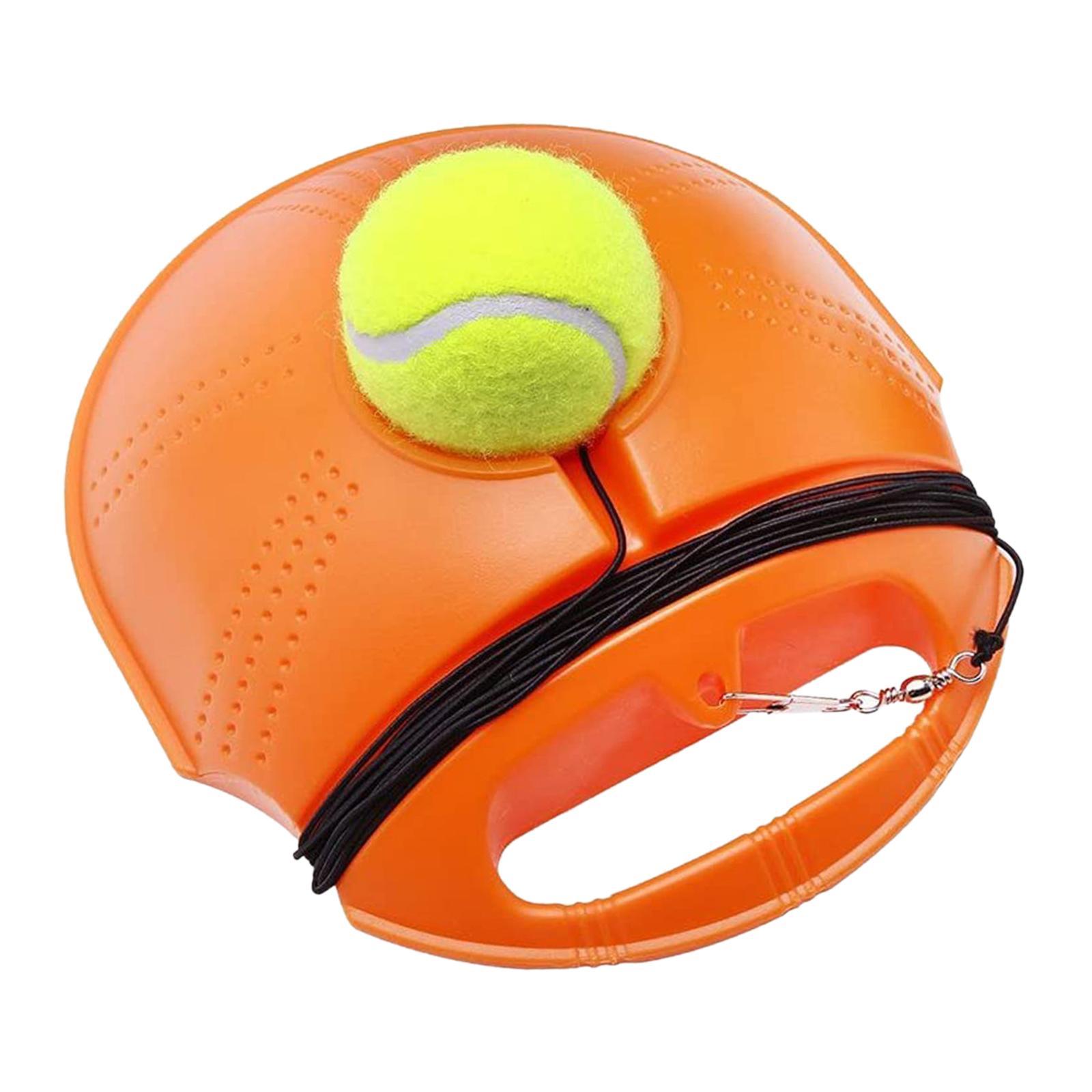Tennis Trainer Ball Single Trainer with Tennis Ball Portable with Handle Tennis Training Aid for Beginners Kids Adults