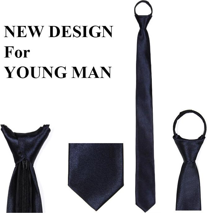 Cà vạt nam phong cách trẻ thắt sẵn có khóa kéo dễ dàng ( có hộp túi