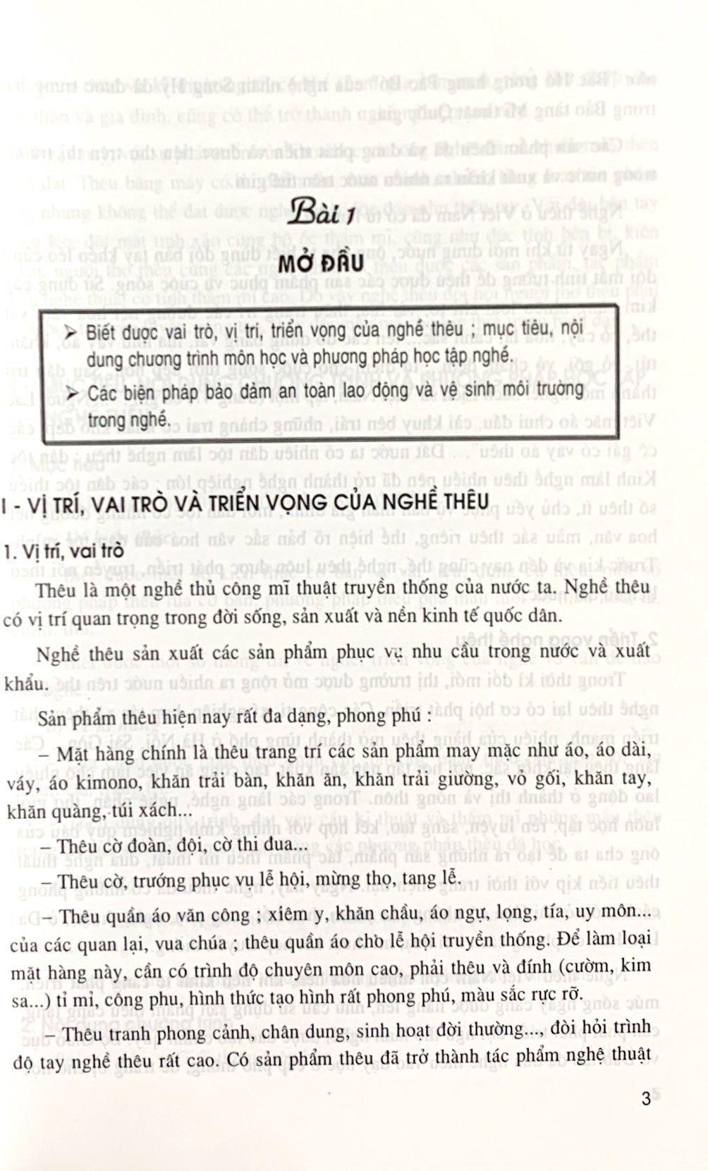Hoạt động giáo dục nghề phổ thông : Nghề Thêu tay 11
