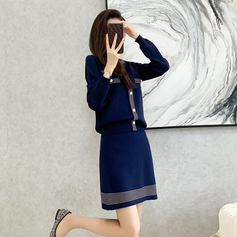 Sét Váy Len Dệt Kim Thời Trang Cao Cấp AL58 - Hàng Quảng Châu Cao Cấp