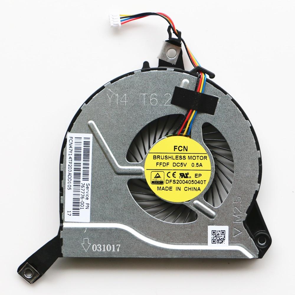 LAPTOP FAN For HP Pavilion 14-V 14-V028TX 15-V 15-P 15-K 17-F TPN-Q139 TPN-Q140 TPN-Q143 CPU Cooling Fan 767712-001 767776-001