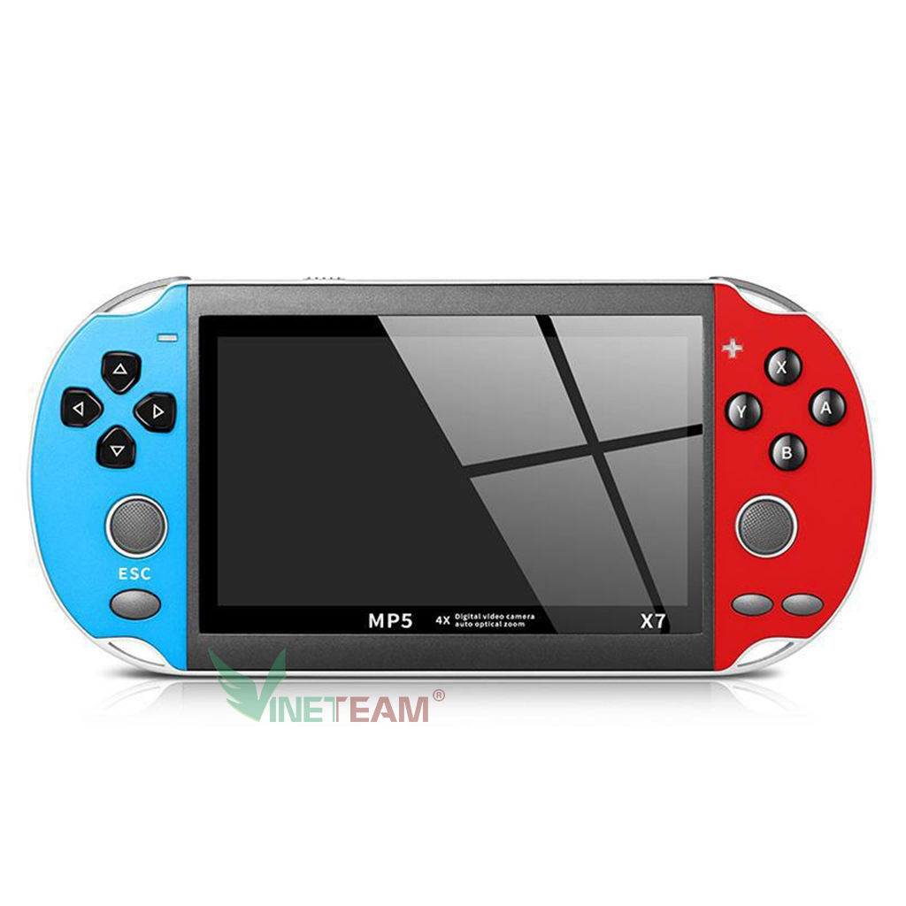 Máy Chơi Game Cầm Tay Vinetteam X7/X7 Plus Nghe Nhạc Xem Phim Chơi Game Màn Hình 4.3inch Bộ Nhớ 8Gb Tích Hợp 900 Trò Chơi - Hàng Chính Hãng