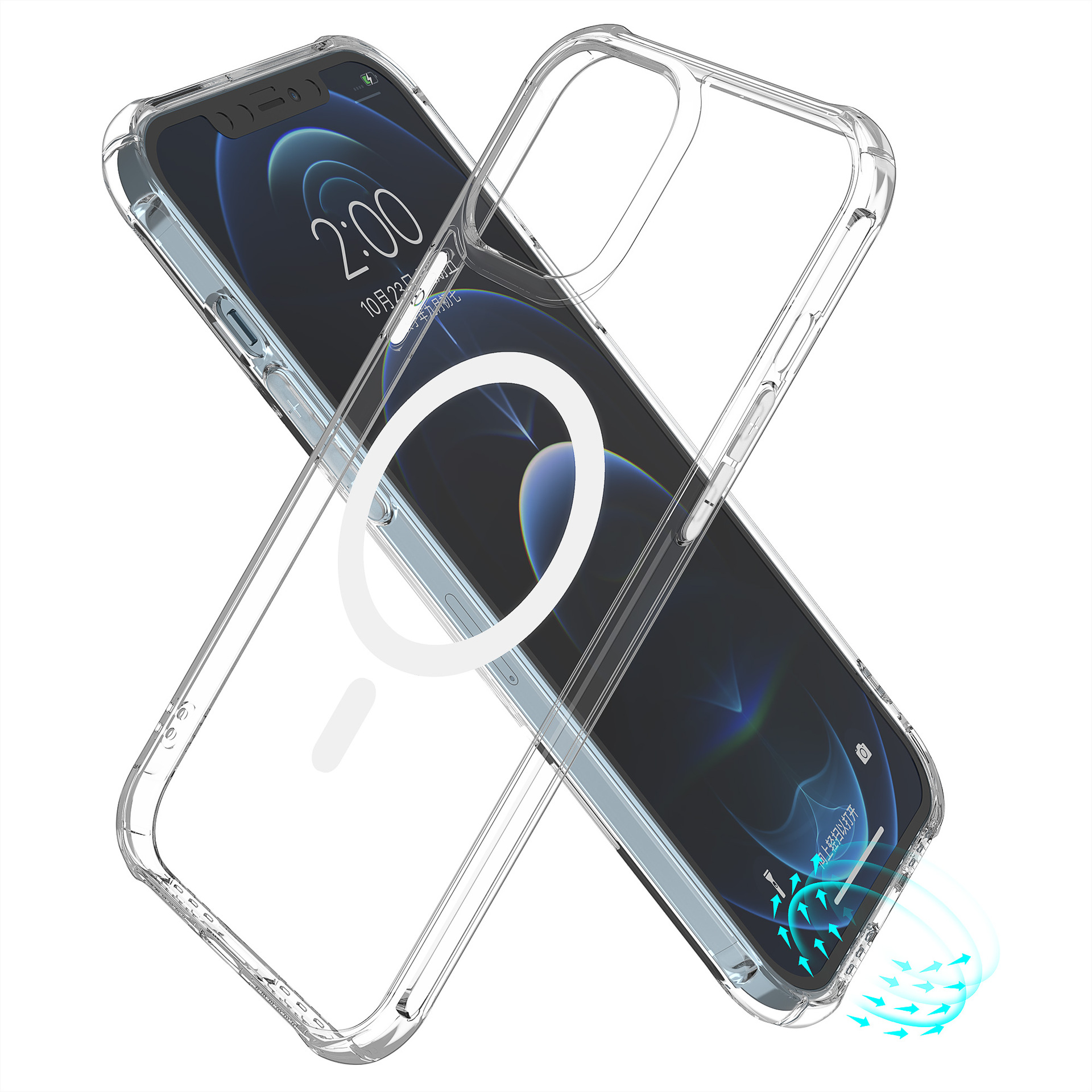 Ốp Lưng Hỗ trợ Sạc Magsafe Thương Hiệu Leeu Design dành cho iPhone 12 Pro Max - Hàng Nhập Khẩu