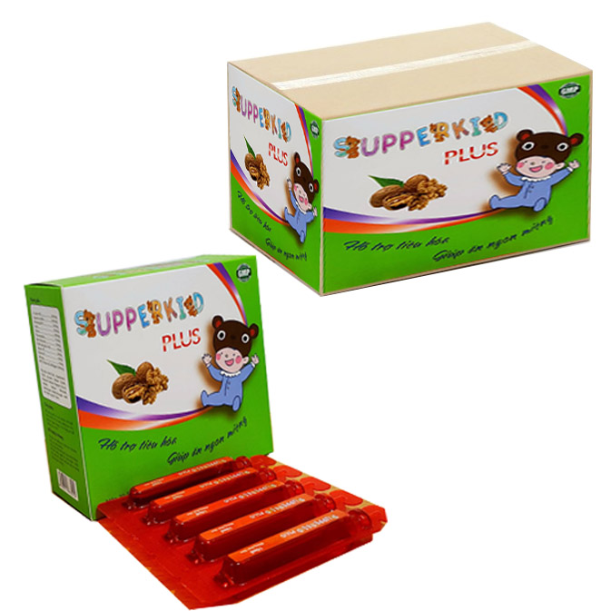 Siro Supperkid plus hỗ trợ tiêu hóa, giúp trẻ ăn ngon dành cho trẻ 1 thùng