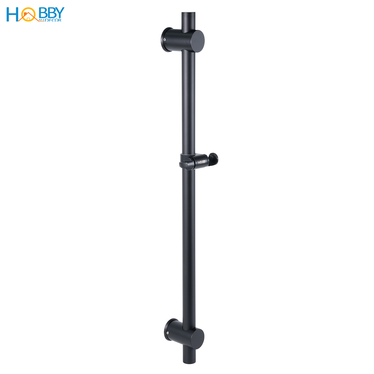 Thanh treo tay sen inox 304 sơn đen Hobby home decor GVST3 tăng giảm chiều cao