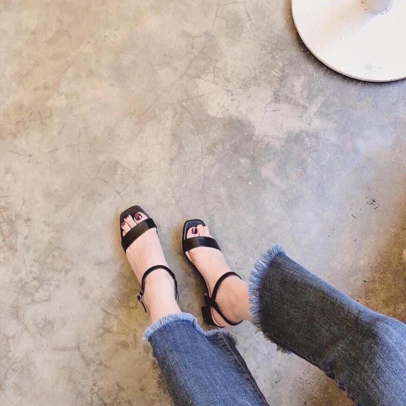 Sandal 2cm đơn giản nhẹ êm mềm đi học đi choie đi làm đều tiện, giản dị xinh