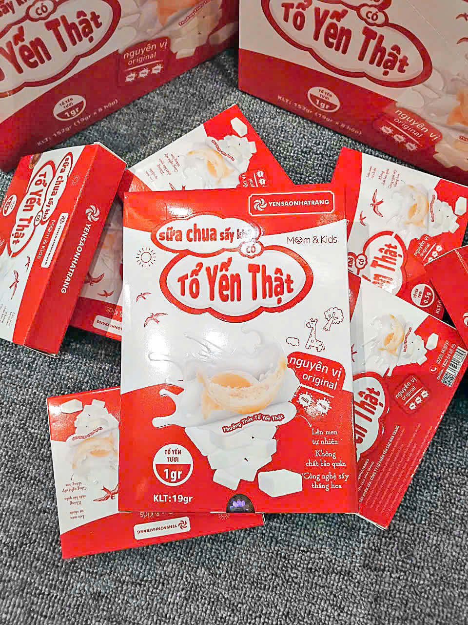 Sữa Chua Khô Có Tổ Yến Thật -Nguyên vị