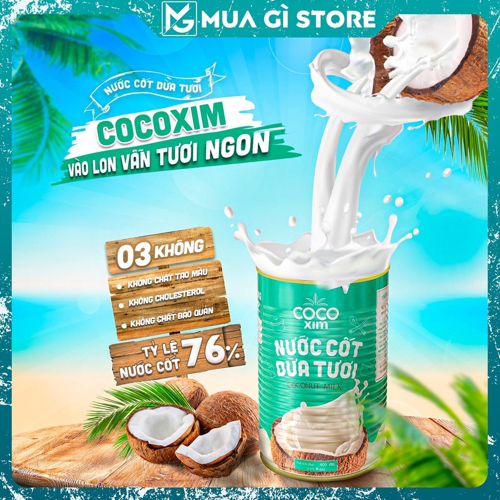 Nước cốt dừa tươi Cocoxim dung tích 400ml/Hộp, Giao hỏa tốc Hà Nội