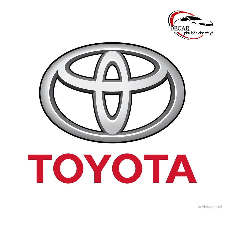 Bộ 10 miếng dán chống xước hõm cửa xe toyota silicon cao cấp , miếng dán cửa xe, ốp lõm tay nắm in logo