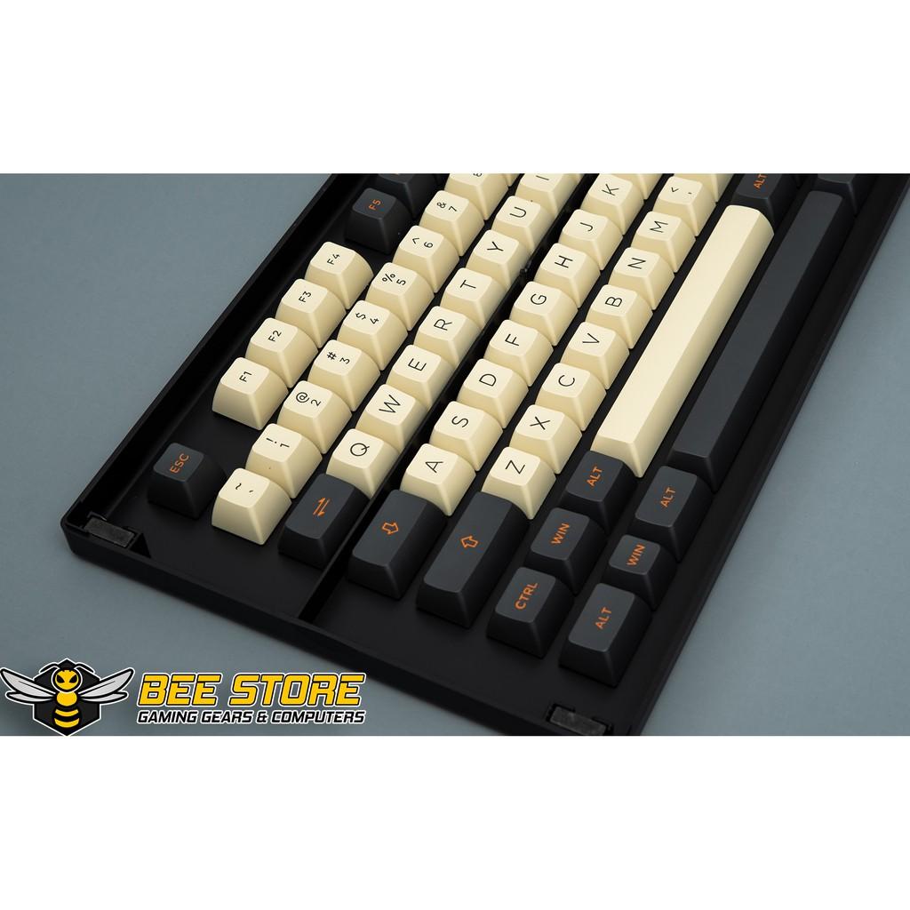 Bộ keycap chính hãng AKKO - Carbon Retro (PBT DoubleShot / ASA profile / 158 nút)