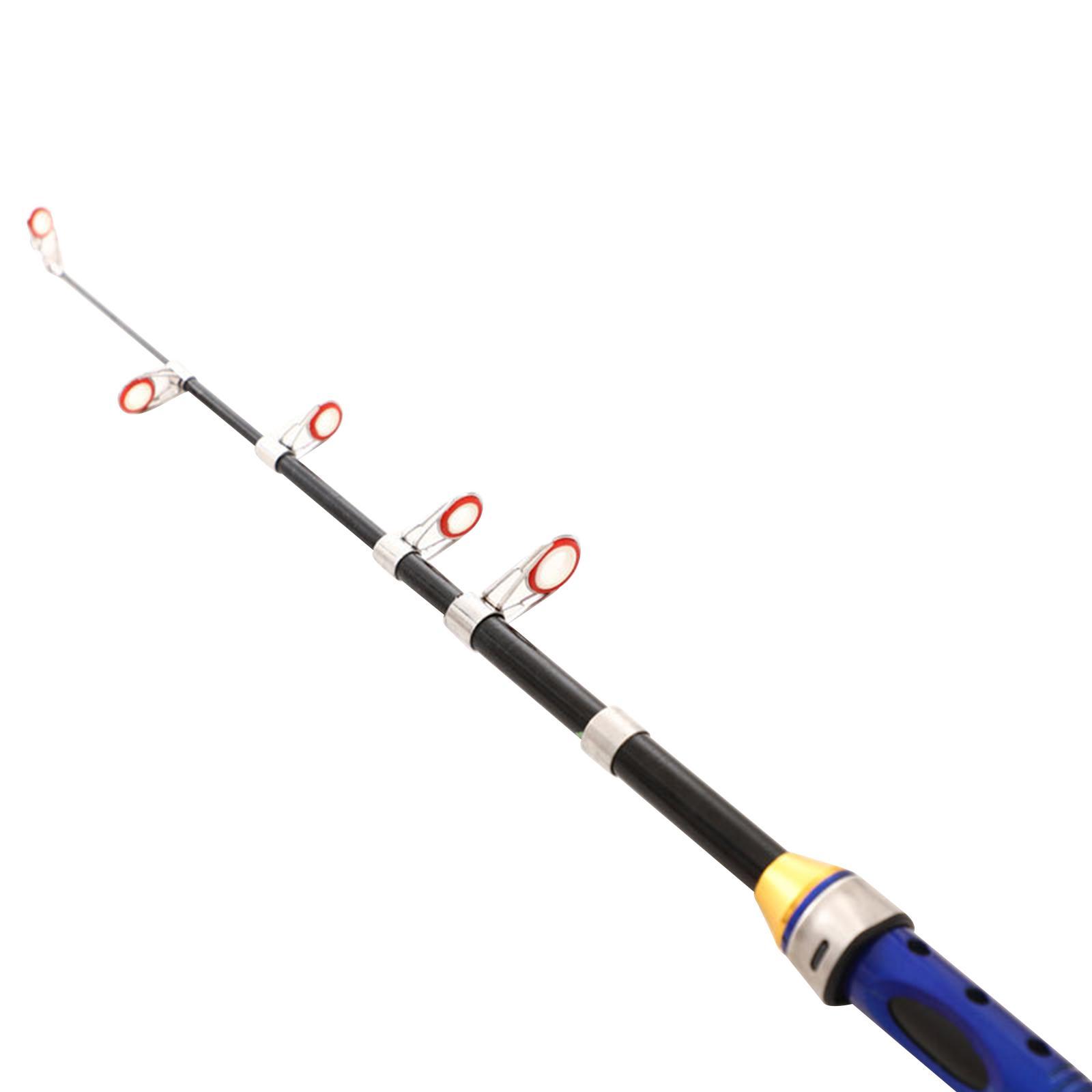 Telescopic Fishing Rod Fishing Pole for Freshwater Saltwater Fishing, Ultralight Fish Gear Portable Fishing Rod Travel Collapsible