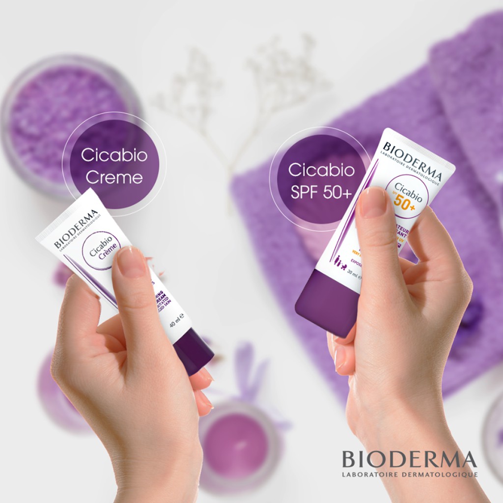 Kem Chống Nắng Dành Cho Da Mỏng, Dễ Kích Ứng Bioderma Cicabio SPF50+ 30ml