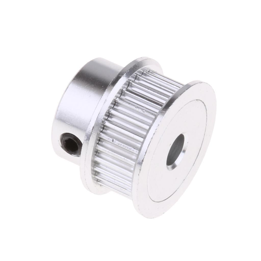 Aluminum Alloy 3D Printer GT2 30 Teeth Timing Belt Pulley 5mm Bore for X Axis & Y Axis Drive~ 2PCS