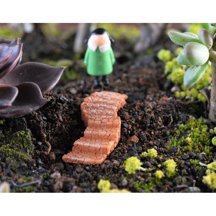 Mô hình đường đi trang trí mô hình, terrarium quà tặng trang trí