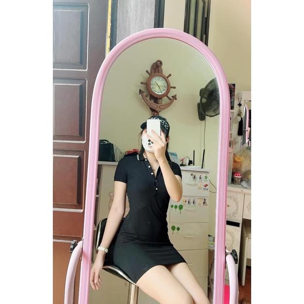 Đầm dáng suông polo chất cotton 4 chiều năng động - Váy polo ngắn tay, sát nách, Dáng Ôm Váy Nữ Ngắn Body Ngắn