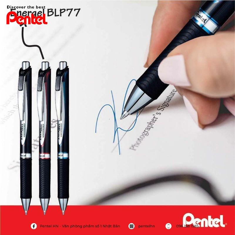 Bút Mực Dầu Pentel Nhật Bản BLP75 Và BLP77 | Thiết Kế Sang Trọng | Không Phai Không Thấm Nước | Có Ruột Thay Thế LRN5