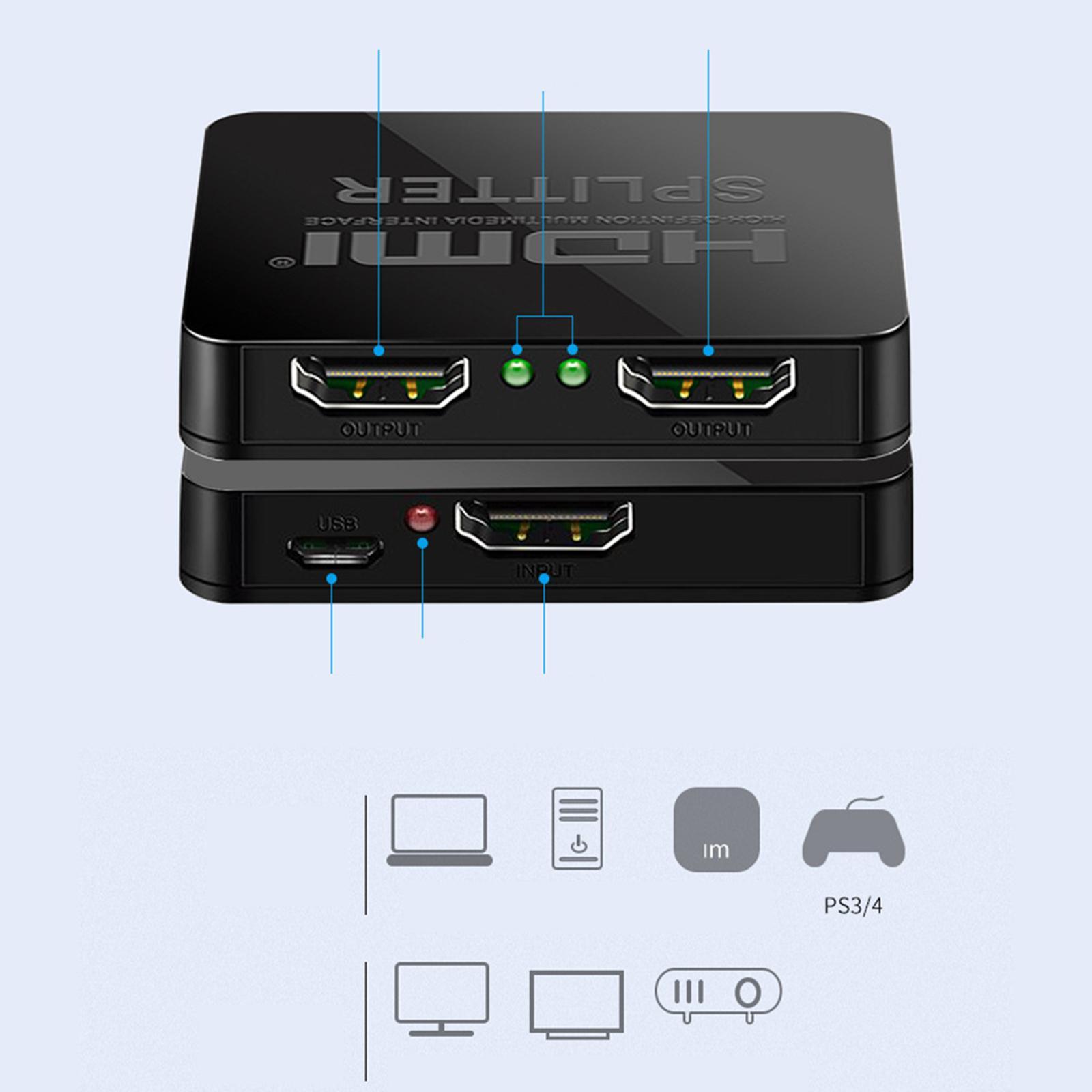 Splitter  1  4K 1080P for , Laptop Durable