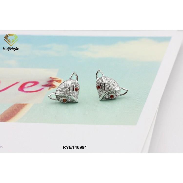 Bông tai bạc Ý 925 Huệ Ngân - Hồ ly quyến rũ RYE140991