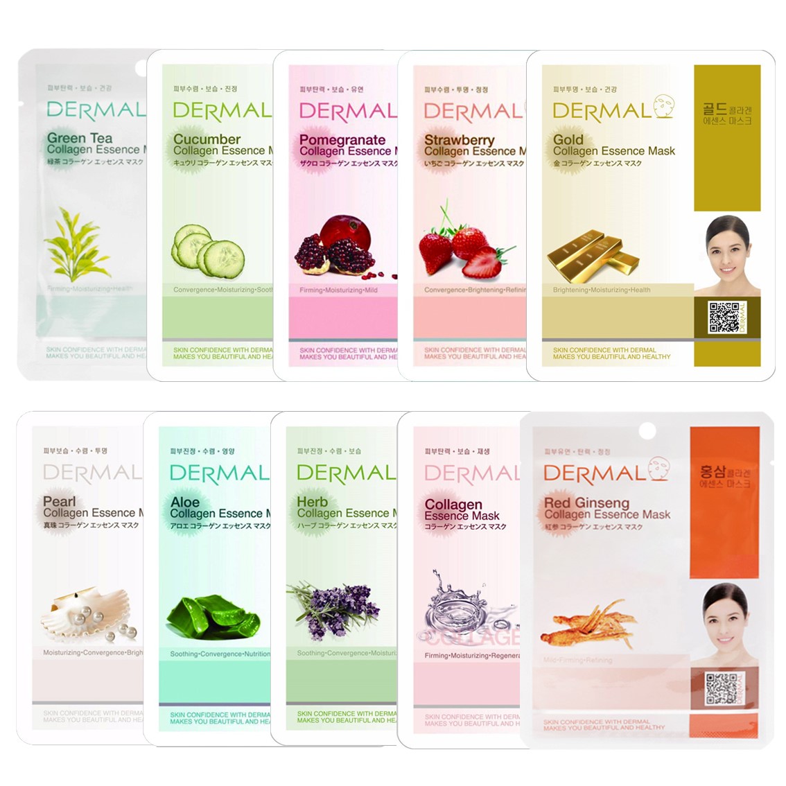 Mặt nạ Dermal dưỡng da Essence Mask 23g - 10 miếng bất kì