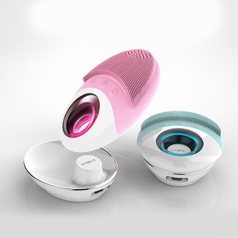 Máy massage mặt - Máy rửa mặt sợi gai silicon mềm mịn kháng khuẩn JJOL-09