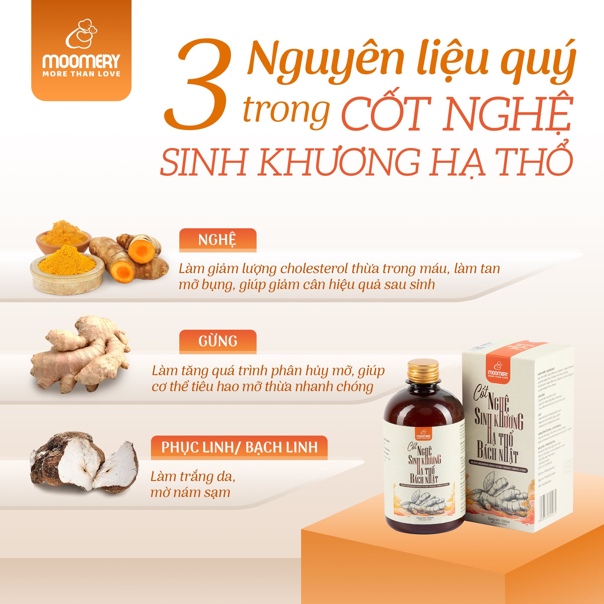 Cốt Nghệ Sinh Khương Hạ Thổ Bách Nhật - Giữ Ấm Cơ Thể, Dưỡng Da, Mờ Rạn - Chính Hãng