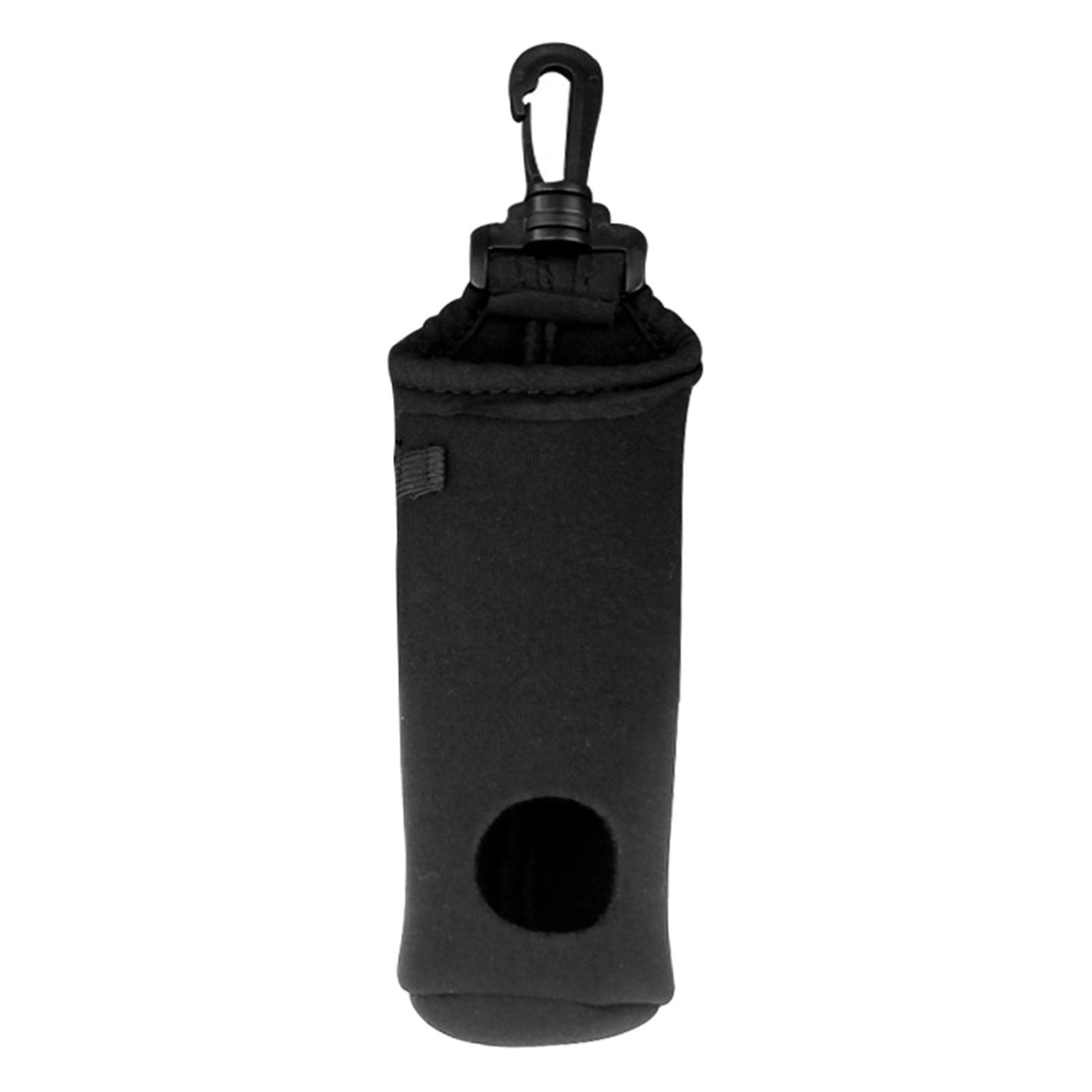 Golf Ball with Hook for 3 Golf Ball 3 Tees Waist Pouch Black Bag