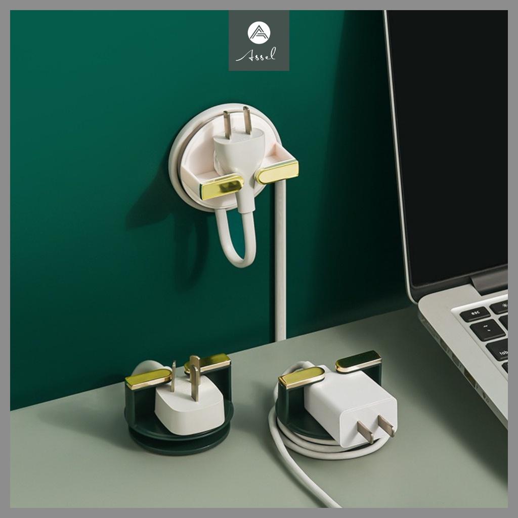 Nẹp Cố Định Dây Điện dán tường Kẹp Giữ Cáp Sạc Nẹp Dây Điện Chống Rối, nẹp kèm móc treo đồ dùng nhà tắm dụng cụ nhà bếp