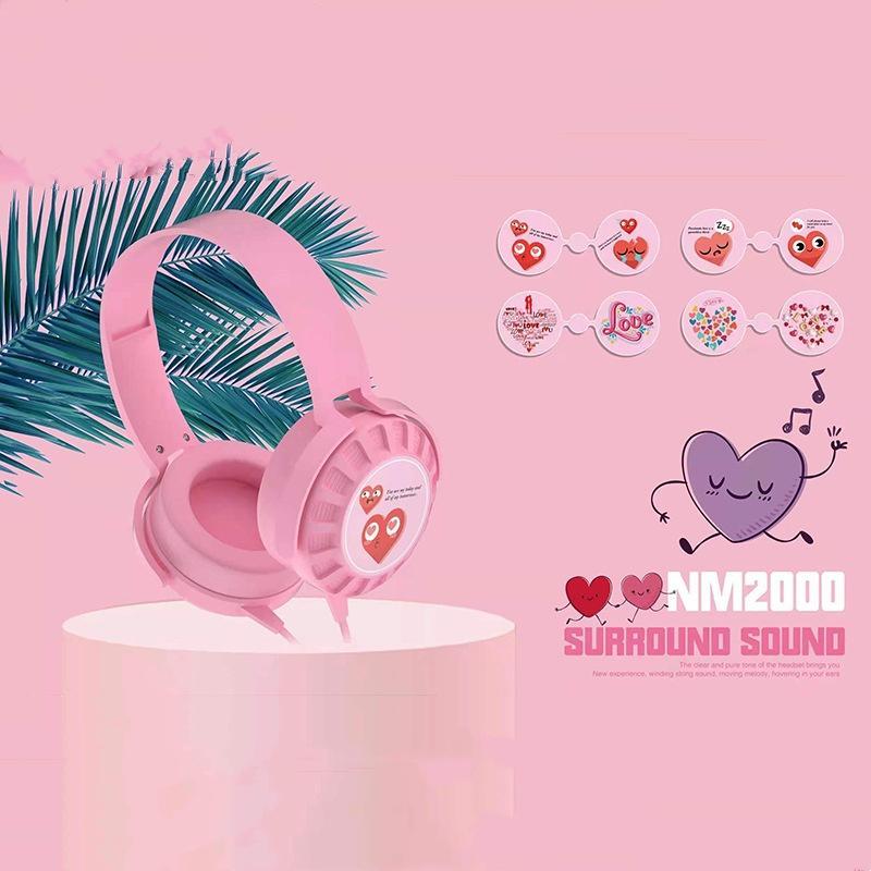 Tai Nghe Trùm Đầu Chơi Game Có Dây Phong Cách Hoạt Hình Kiểu Mới Cho Trẻ Em