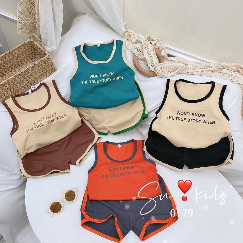 Bộ Ba Lỗ Sát Nách Bo Viền Cho Bé Trai Won’t Know