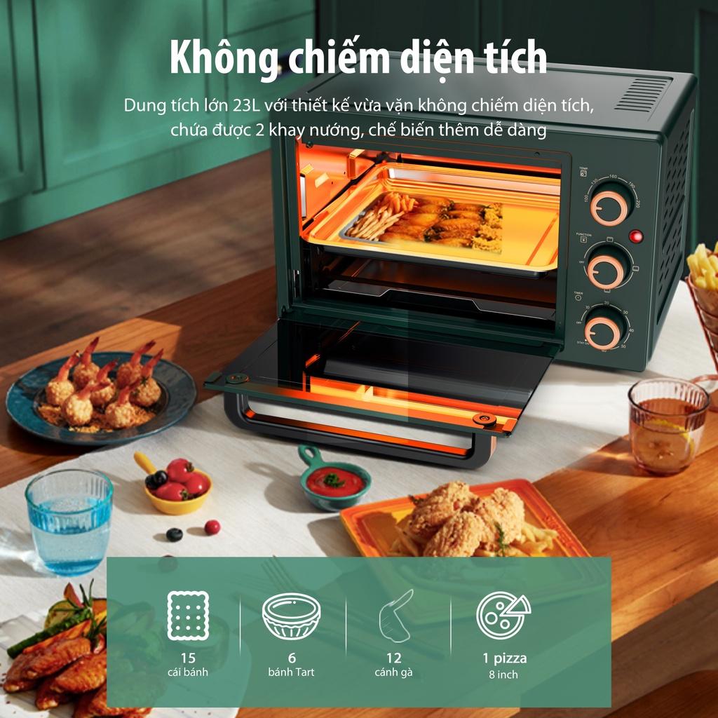 Lò nướng điện SAMONO SW-EOG23 - Dung tích lớn 23L - 3 Chế Độ Nướng - HÀNG CHÍNH HÃNG