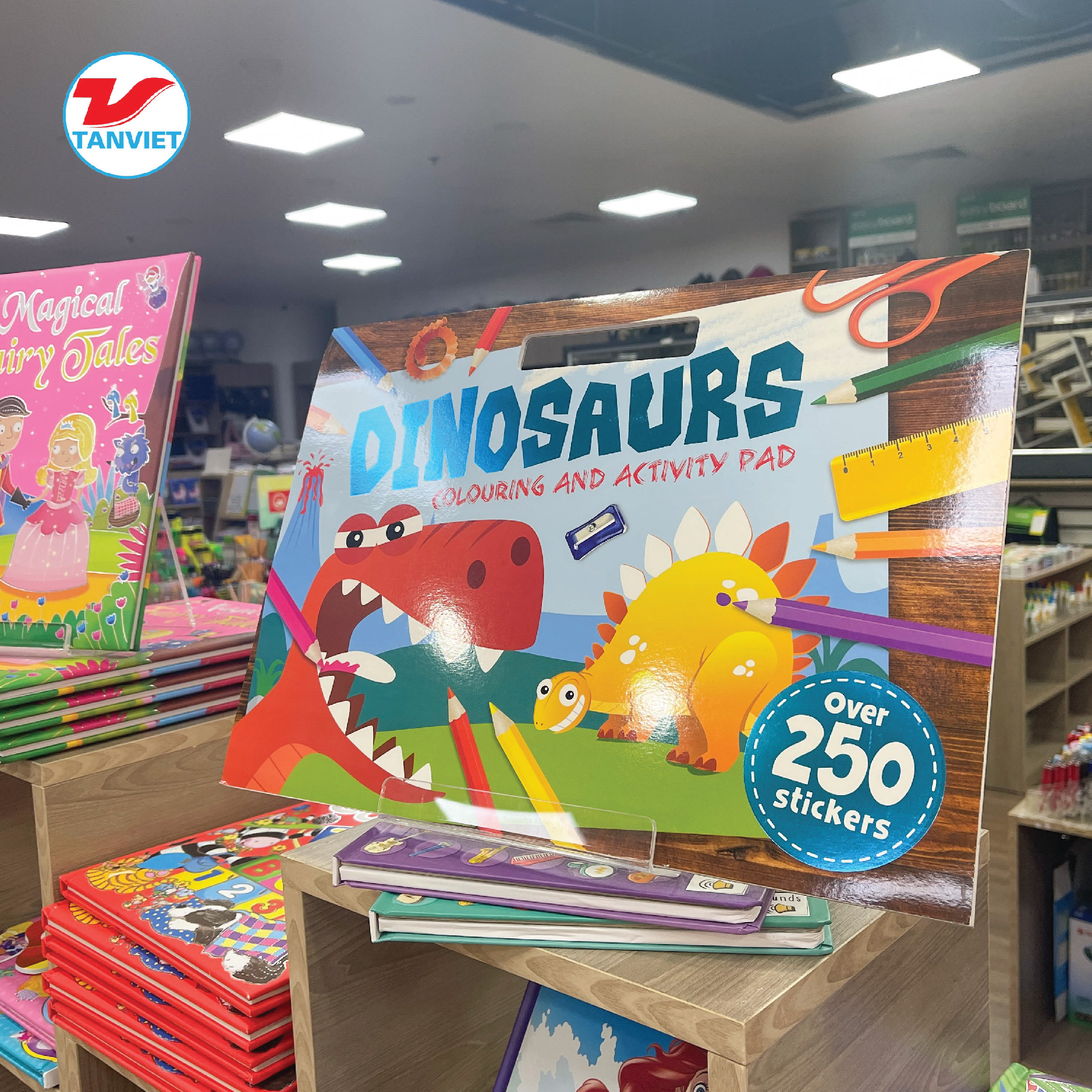 Sách tô màu Dinosaurs Colouring and Activity Pad