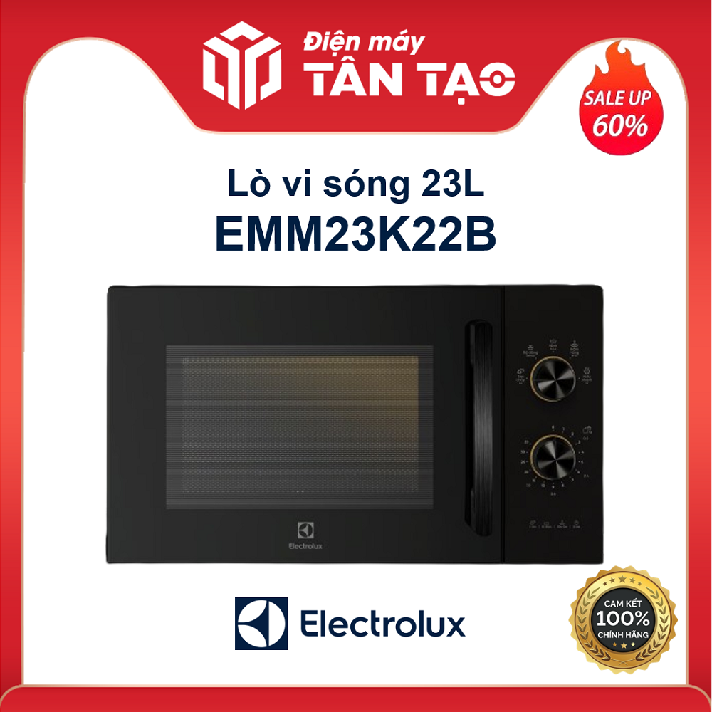 Lò vi sóng cơ Electrolux EMM23K22B - 23 lít  - Hàng Chính Hãng