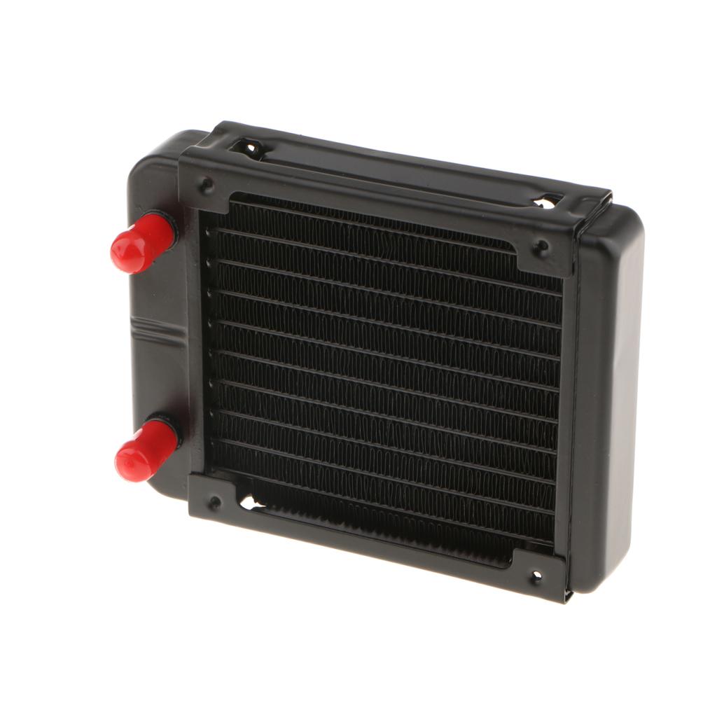 Aluminum Computer CPU 10 Pipes Water Cooling Radiator System 120mm