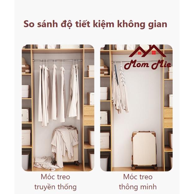 Móc treo quần, khăn quàng thông minh, thanh treo kim loại, tiết kiệm diện tích - J207