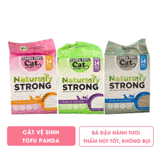 Cát vệ sinh hữu cơ Tofu Panda 2,4kg/7L