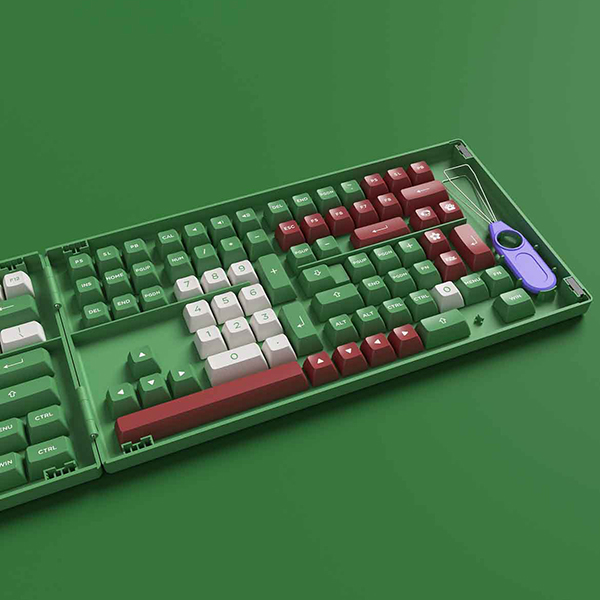 Nút Bàn Phím Cơ AKKO Keycap Set - Matcha Red Bean (ASA Profile) - Hàng Chính Hãng