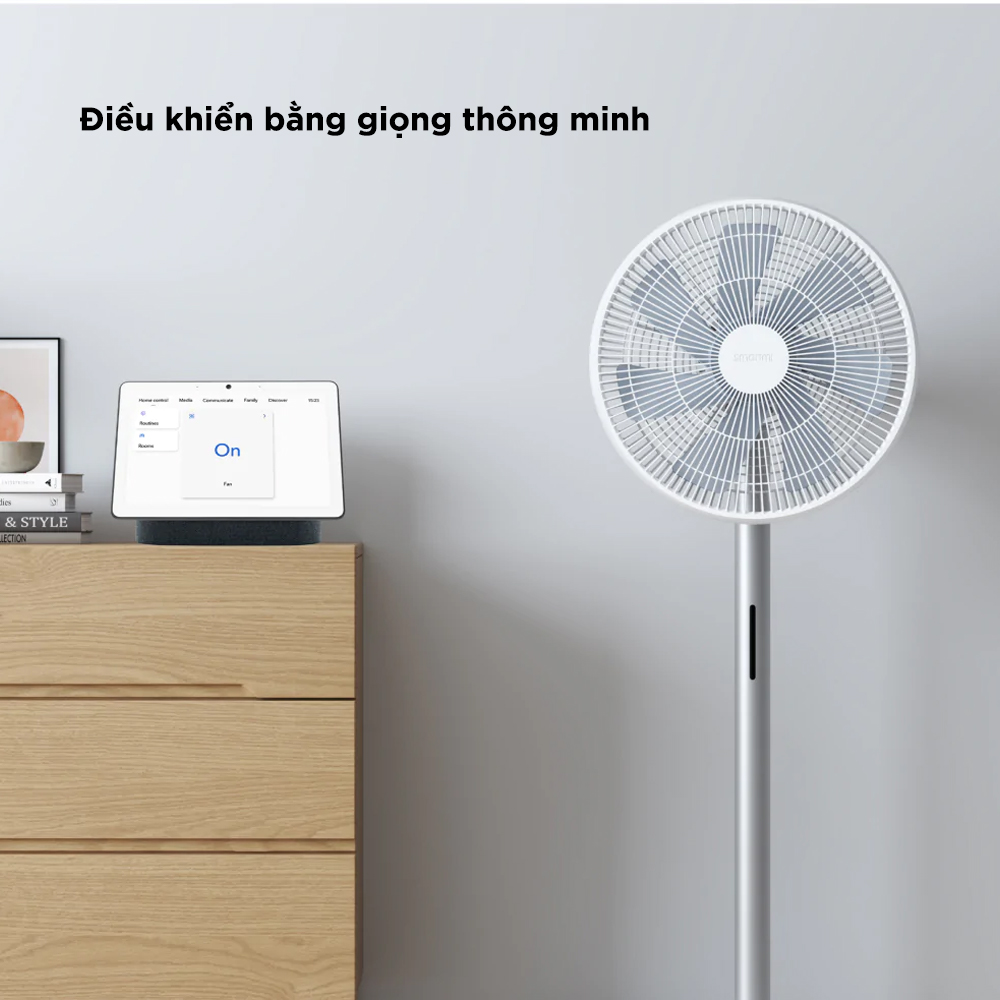 Tặng quạt mini-Quạt Tích Điện Thông Minh Smartmi Gen 3 tạo ion âm thanh lọc không khí, động cơ DC chống ồn-có điều khiển-bản quốc tế- hàng chính hãng