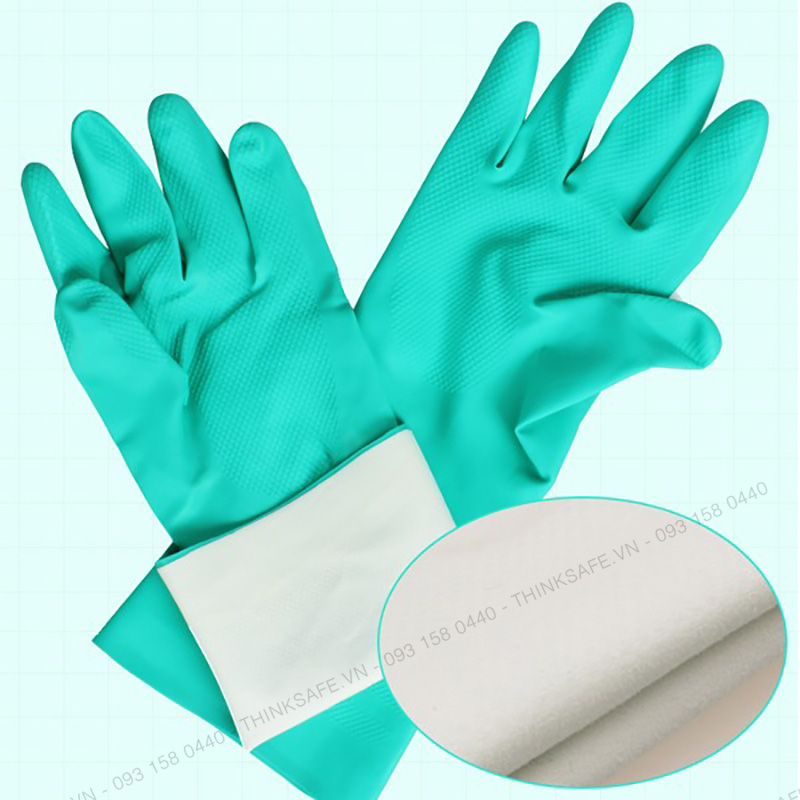 Găng tay chống hóa chất Ansell 37-176 bao tay cao su nitrile - chống hóa chất - axit - dầu nhớt