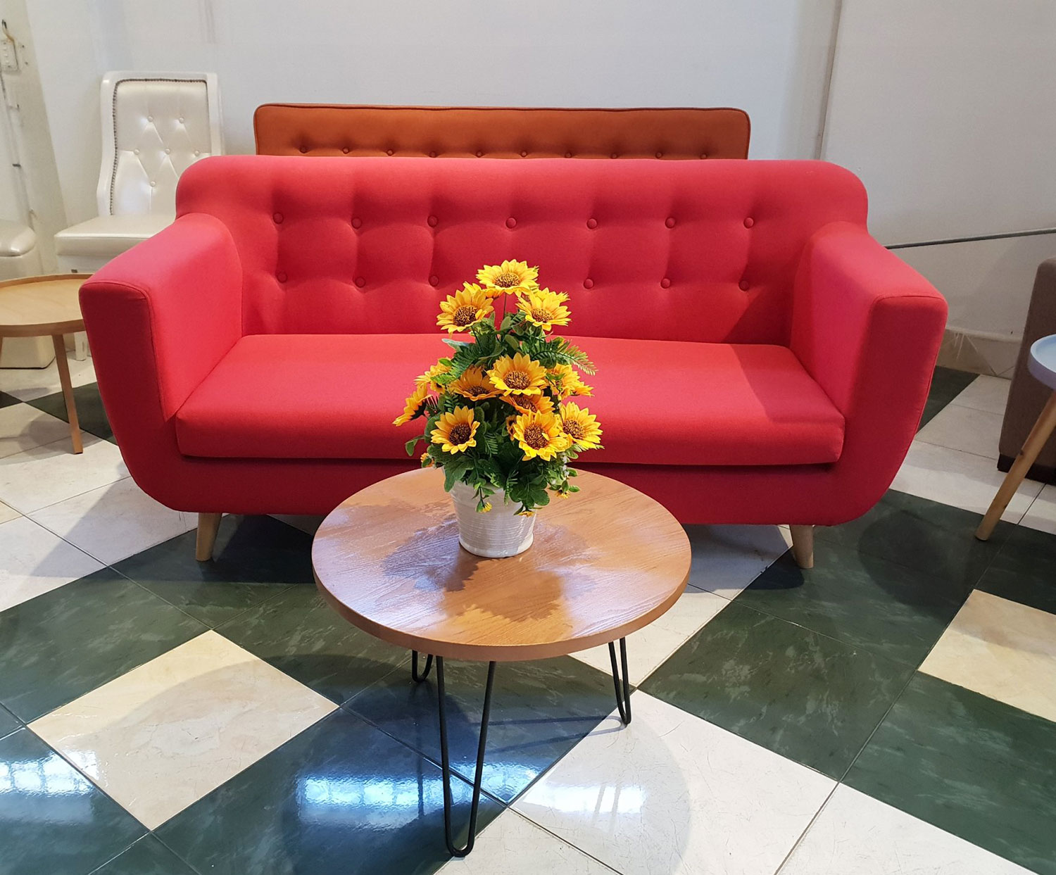Bộ Ghế Sofa Băng Dài Trẻ Trung_Màu Hồng_Dài 1800