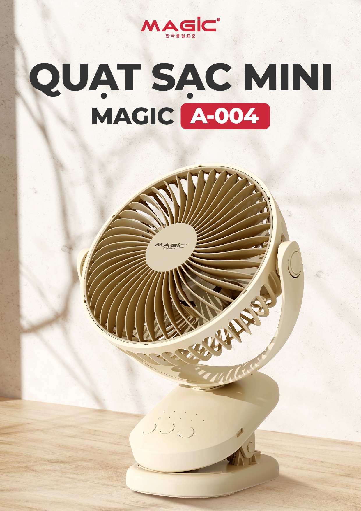 Quạt mini A-004 Magic - Hàng Chính hãng