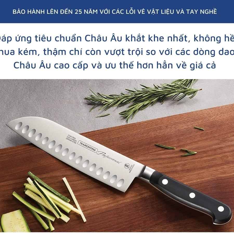 Dao Bếp Chuyên Thái Cao Cấp Tramontina Century Chiều Dài Lưỡi 18Cm Chất Liệu Thép Không Gỉ Siêu Sắc Bén Rèn Nguyên Khối Sản Xuất Tại Brazil Bảo Hành 25 Năm