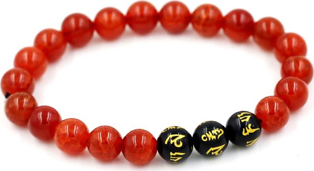 Vòng tay chuỗi hạt vân rồng đỏ 8 ly MSA104