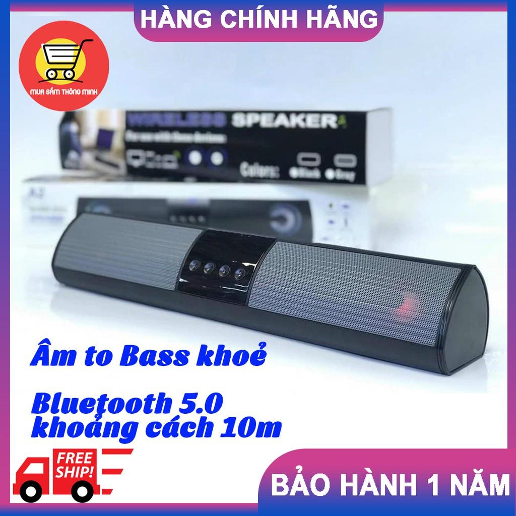 Loa Thanh không dây Bluetooth mẫu mới âm thanh vòm 4D siêu trầm Speaker A2J Dáng Dài 2 Loa Cực Đỉnh