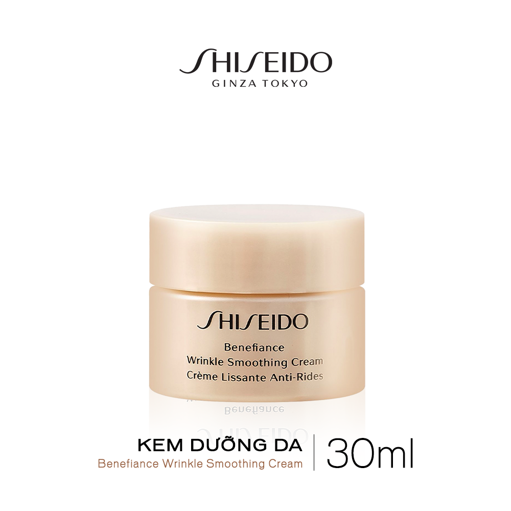 [Mua 1 Tặng 1] MUA Kem dưỡng da chống lão hóa giàu ẩm Shiseido Benefiance Wrinkle Smoothing Cream Enriched 50ml TẶNG Kem dưỡng da Shiseido Benefiance Wrinkle Smoothing Cream 30ml