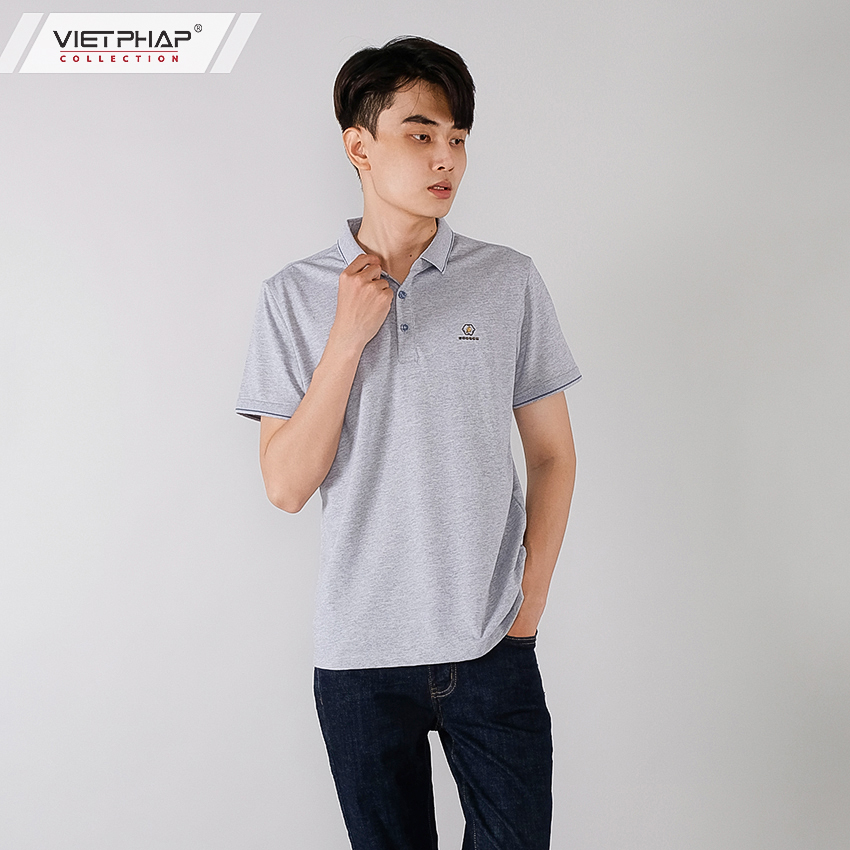 Áo Thun Polo Nam Cao Cấp VIỆT PHÁP / Form Basic - Chất liệu cotton co dãn thấm hút mồ hồi tốt 67701