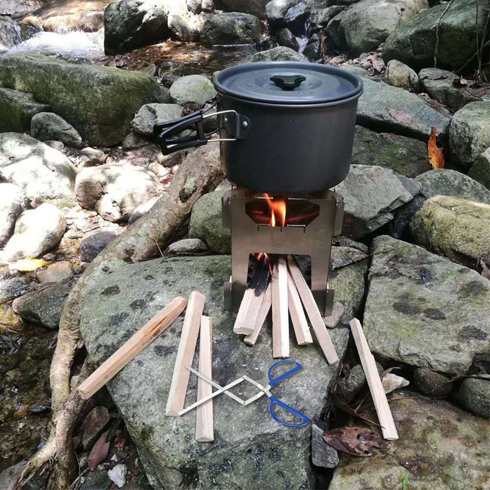 Đồ Gắp Kẹp Gỗ Tiện Dụng Có Thể Gập Lại Được Cho Cắm Trại Đi Bộ Đường Dài