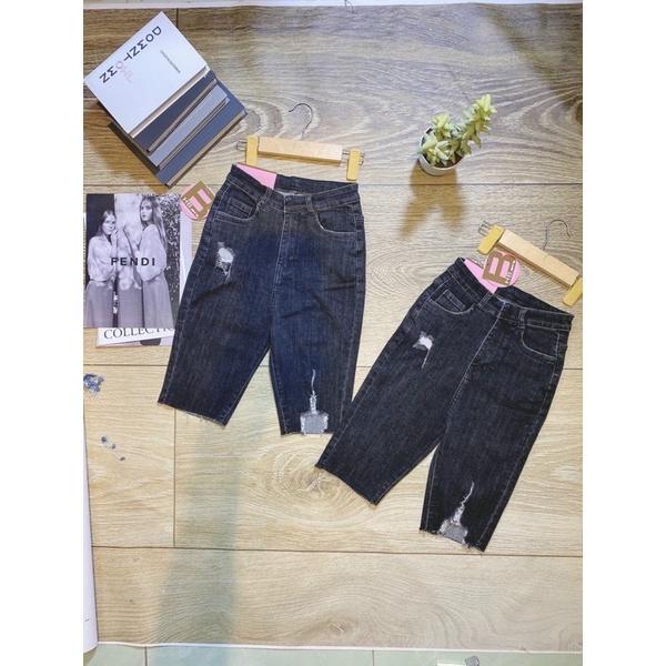Quần jean ngố siêu co giãn lưng cao
