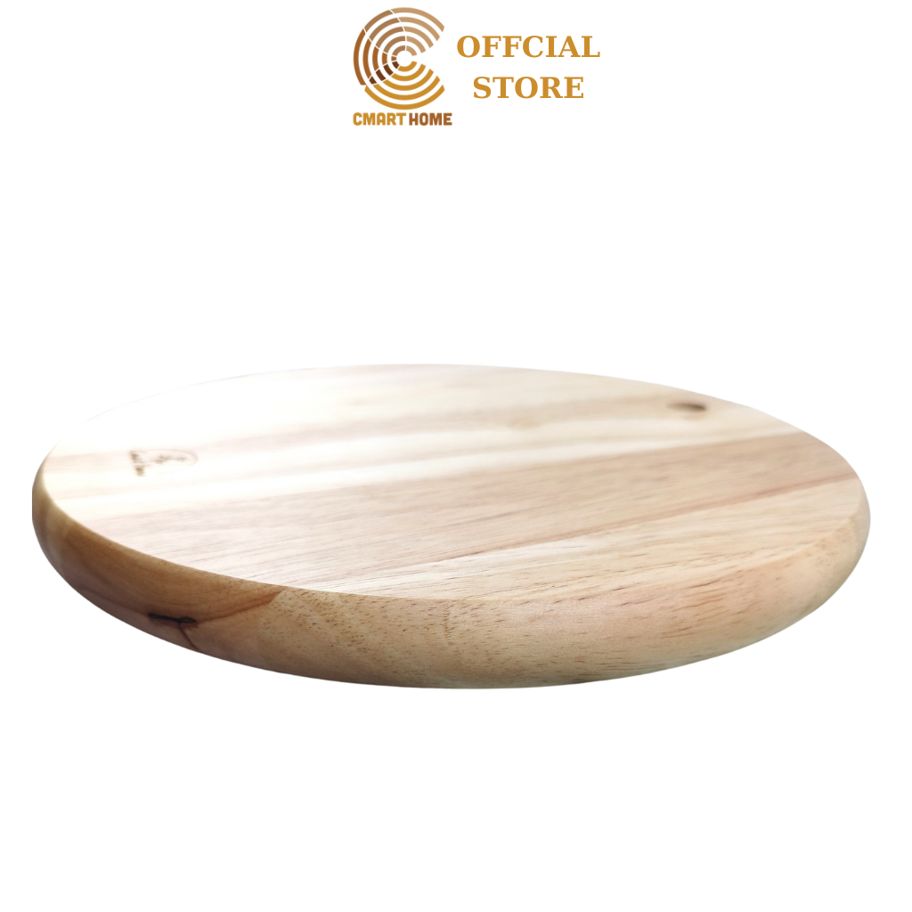 Thớt Gỗ Tròn/Chữ Nhật Cao Cấp Bền Đẹp Sang Trọng Cho Gian Bếp